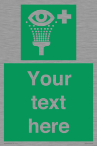 Custom Eye Wash Station Sign